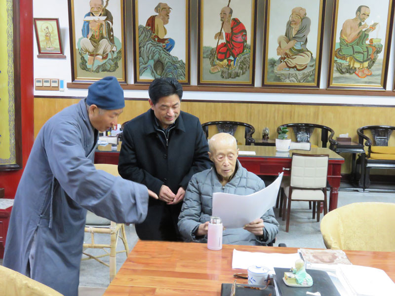 安庆市考察组考察江苏扬州高旻寺